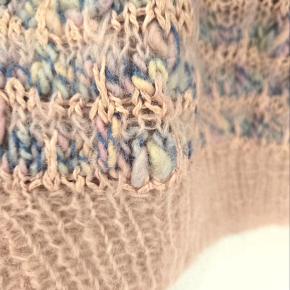 🍭VTG mohair chunky knit sweater - Picture 4 of 7